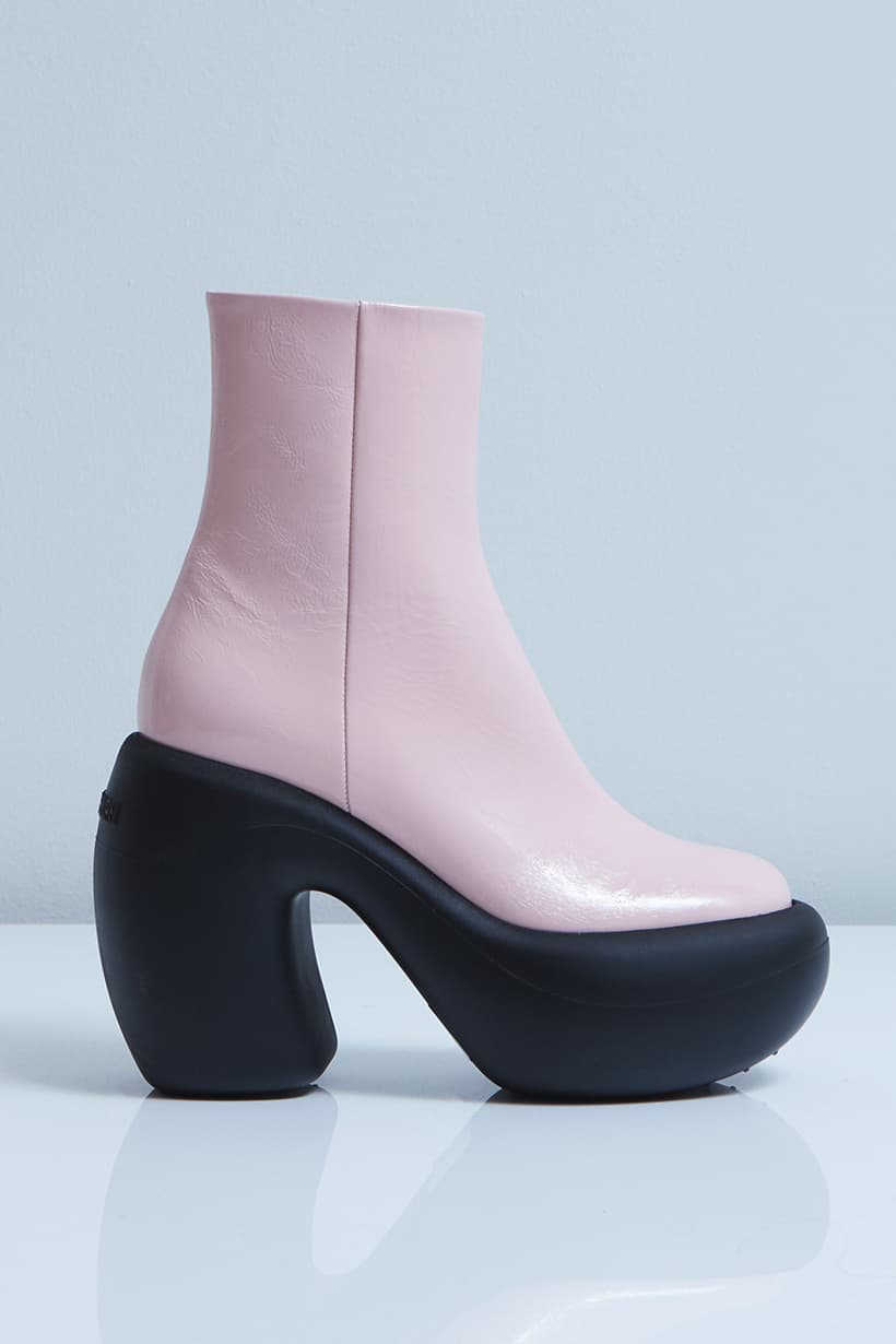 Honey Bubble ankle boot pink profile