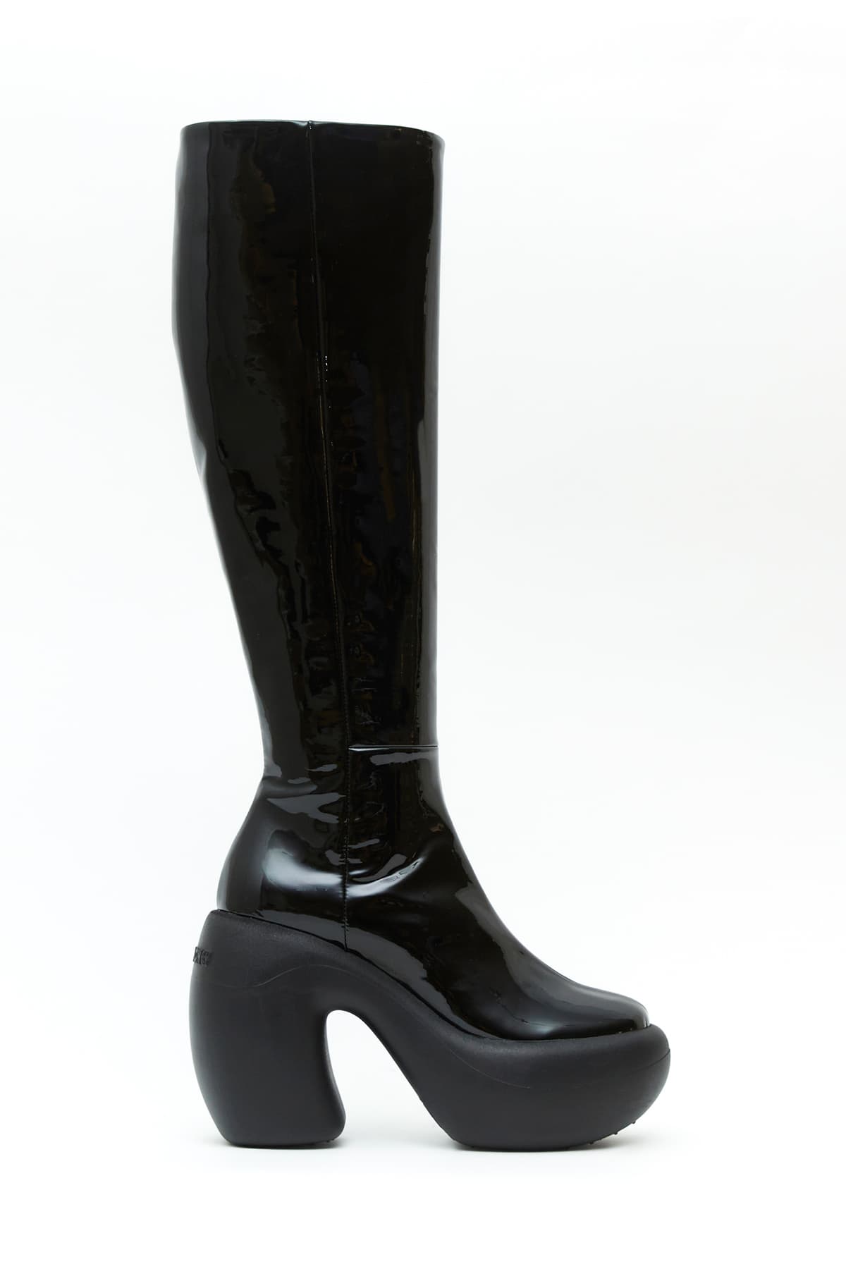 Sideveiw of Honey Bubble Boot in black from the Haus of Honey fall-winter 2023-24